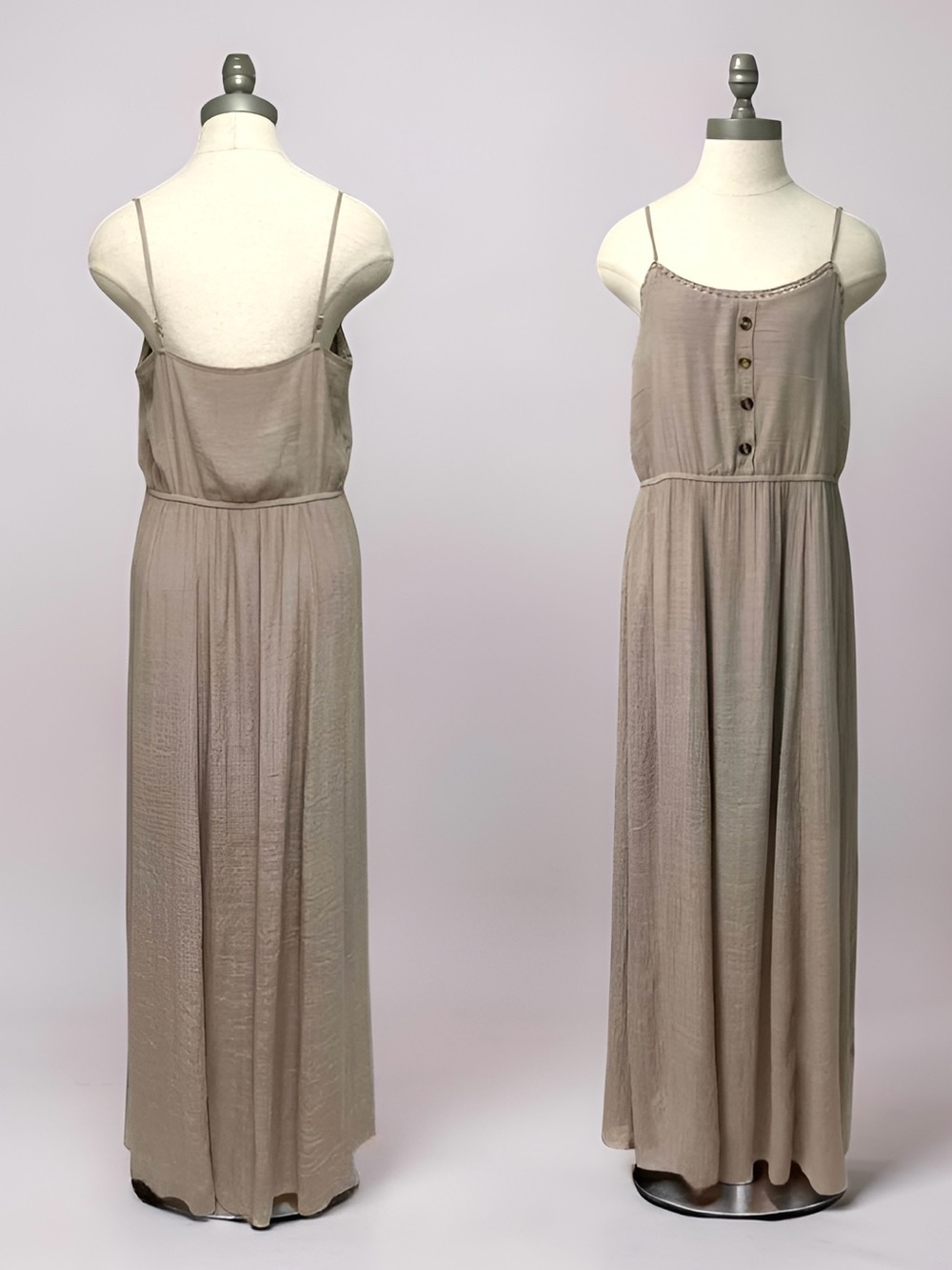 Women’s Boho Taupe Maxi Dress